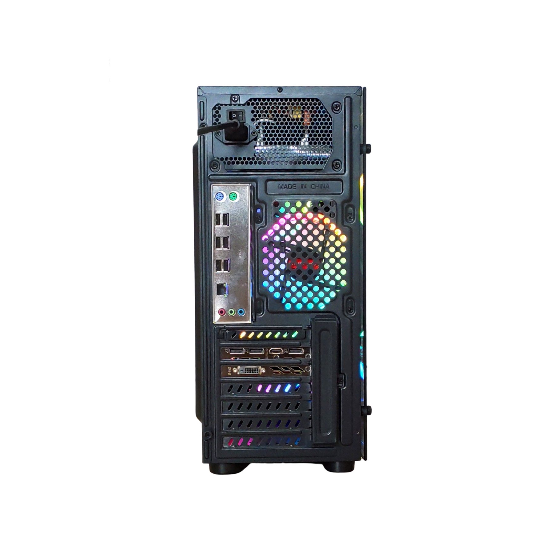 PC Store NCA Gaming PC Glider SSD HDD RGB Windows Gaming-PC (Intel Core i7, NVIDIA GeForce RTX 4060, 8GB Ram 240GB SSD ohne HDD GB RAM, Luftkühlung / Wasserkühlung, RGB Lüfter mit Controller)