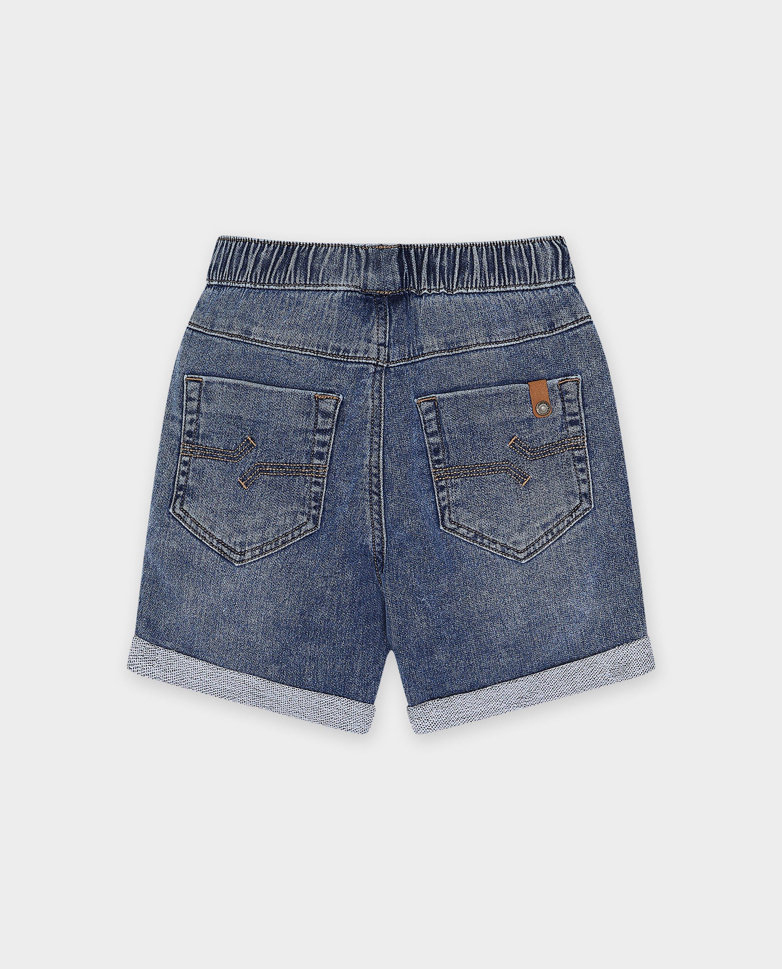 Pantaloni scurți din denim Minymo Blue, albastru închis