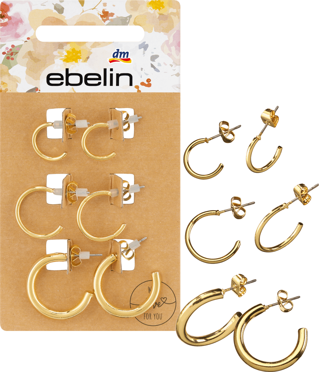 Creolen Gold-Optik, 6 St