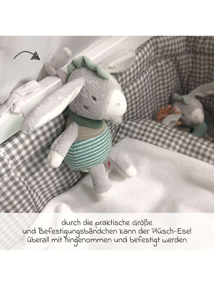 Fehn Spieluhr / Einschlafhilfe 22 cm - Esel in grau,gruen günstig kaufen onesize