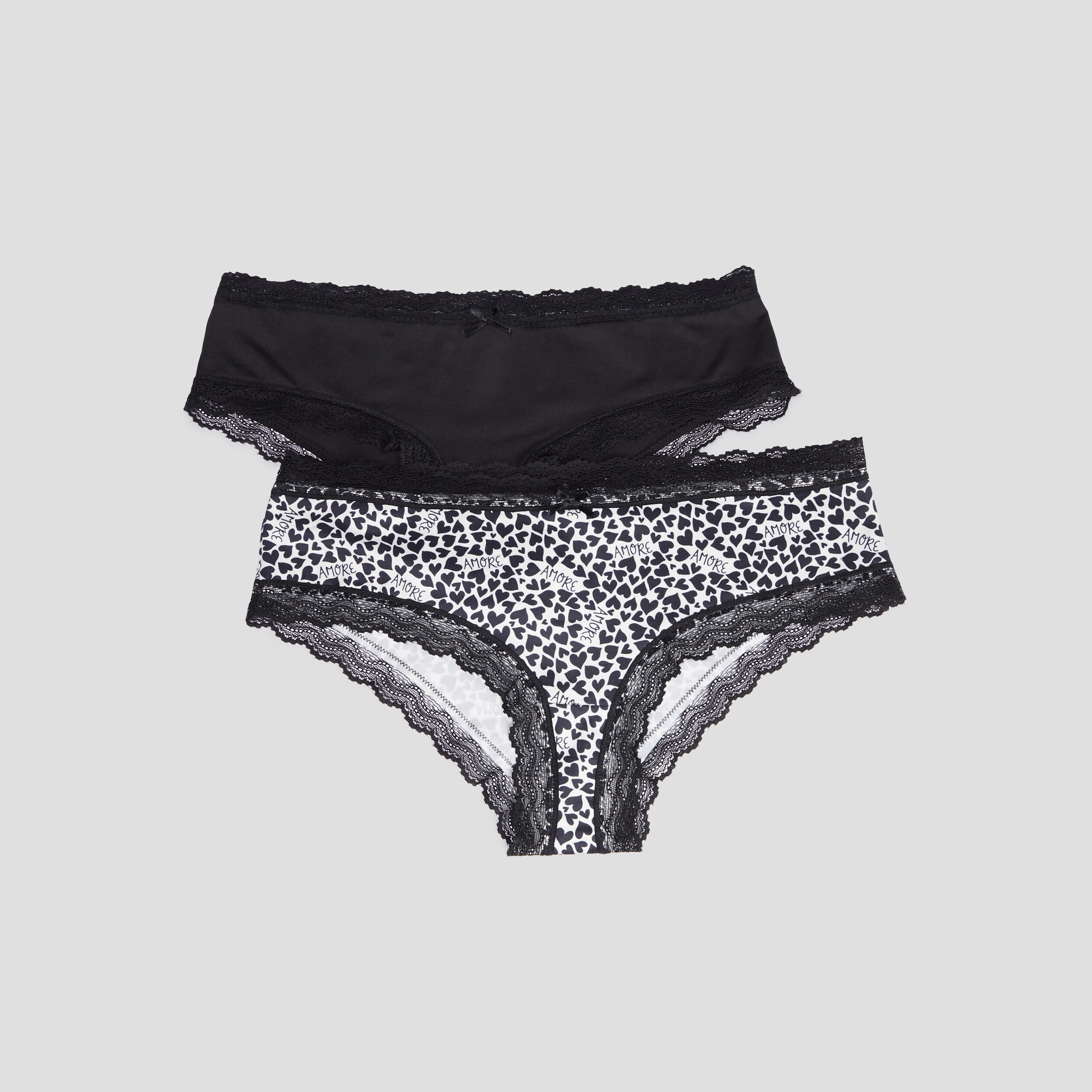 Lot 2 shortys microfibre ecru femme | La Halle