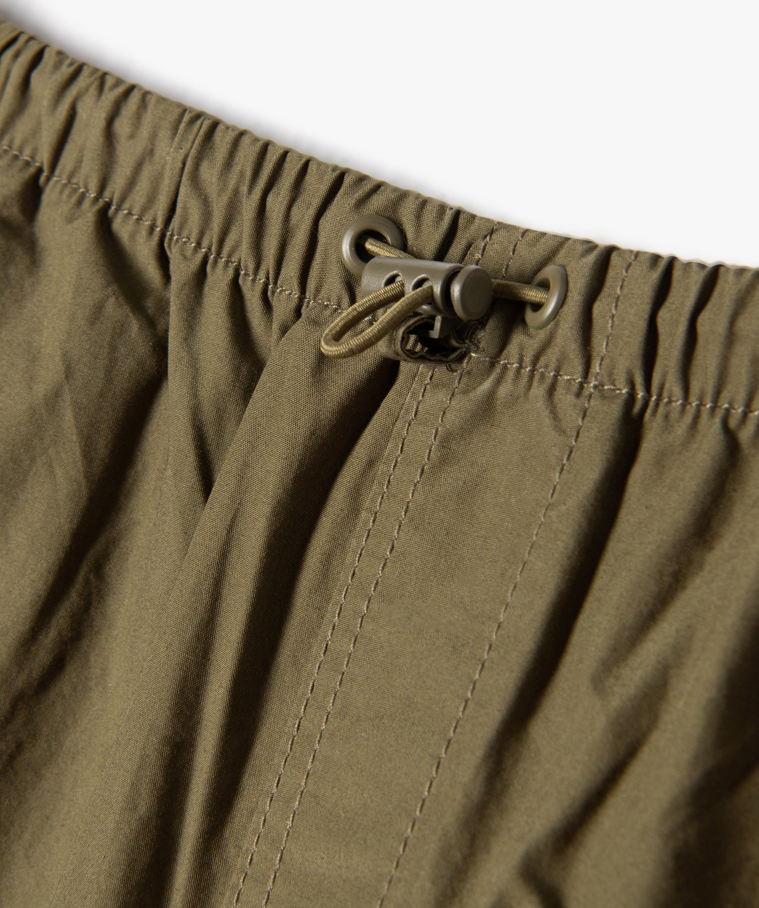 Pantalon ample resserré aux chevilles avec ceinture élasti... kaki | GEMO