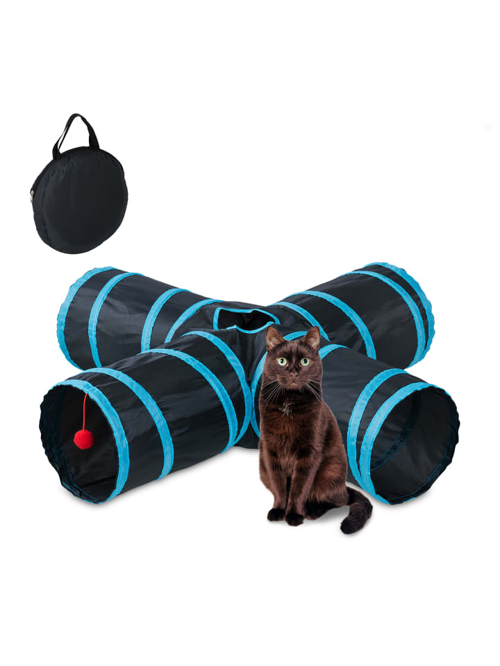 relaxdays Katzentunnel in Bunt günstig kaufen onesize