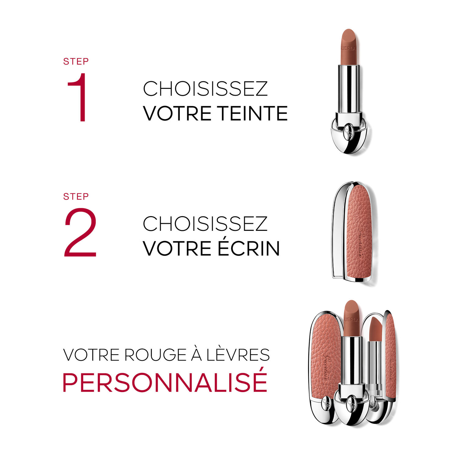 Guerlain Rouge G Rouge à Lèvres Personnalisable - Édition Limitée Naturally