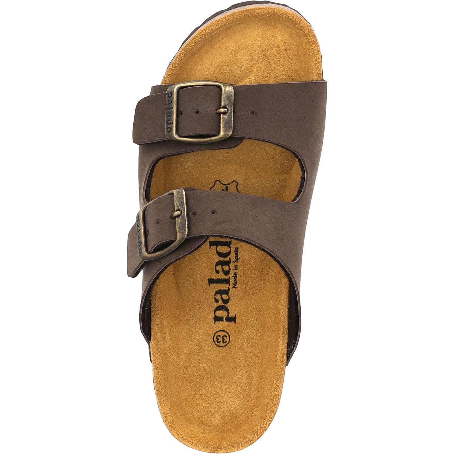 Palado Kids Korfu B Basic, Pantoletten, Kinder, Dunkelbraun/Velours