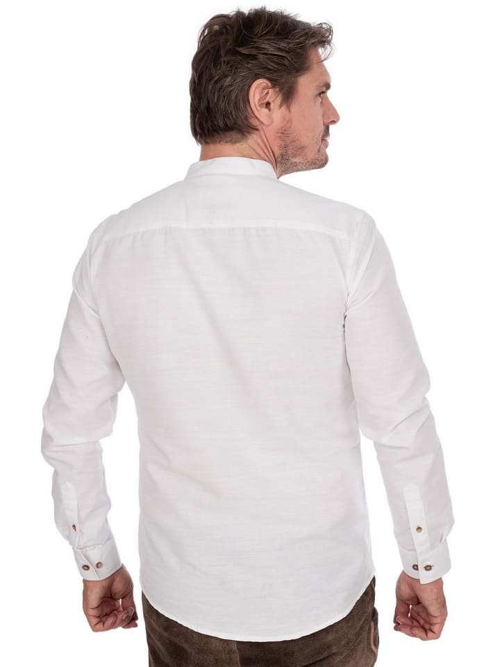 MarJo Stehkragenhemd ROLAND in weiß-erde günstig kaufen 3XL