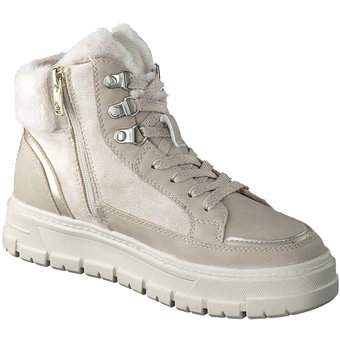 Tom Tailor Sneaker Bootie in beige