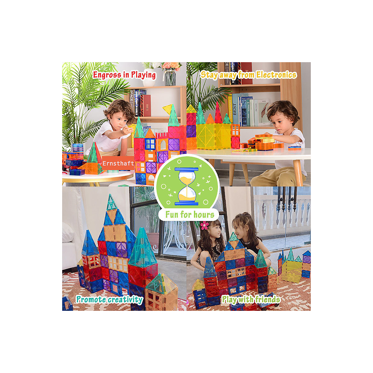 Magnetische Bricks Bausteine Set Konstruktor Spiele Magnet Designer