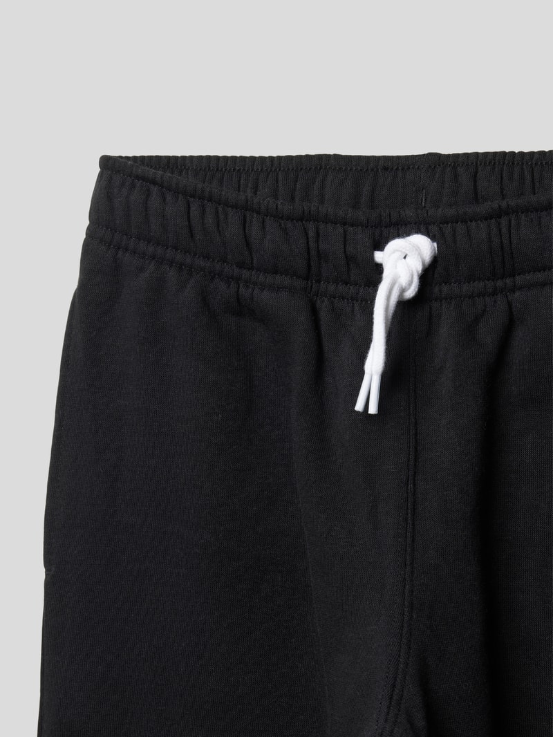 Sweatpants mit Label-Details in schwarz