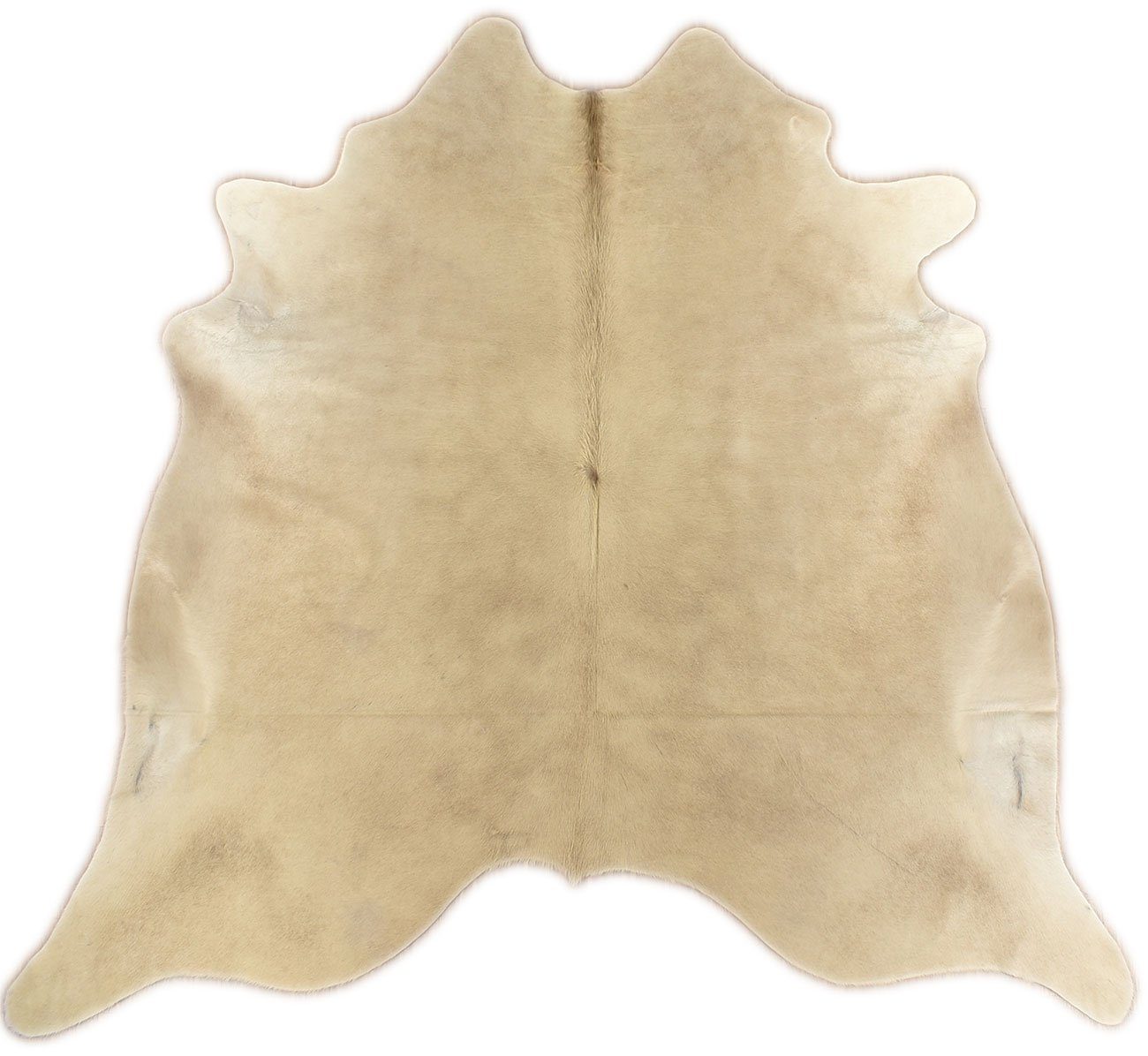 Fellteppich Kuhfell Beige Rinder Fell Teppich Hellbraun ca. 200 x 190 cm, KUHFELL online & NOMAD
