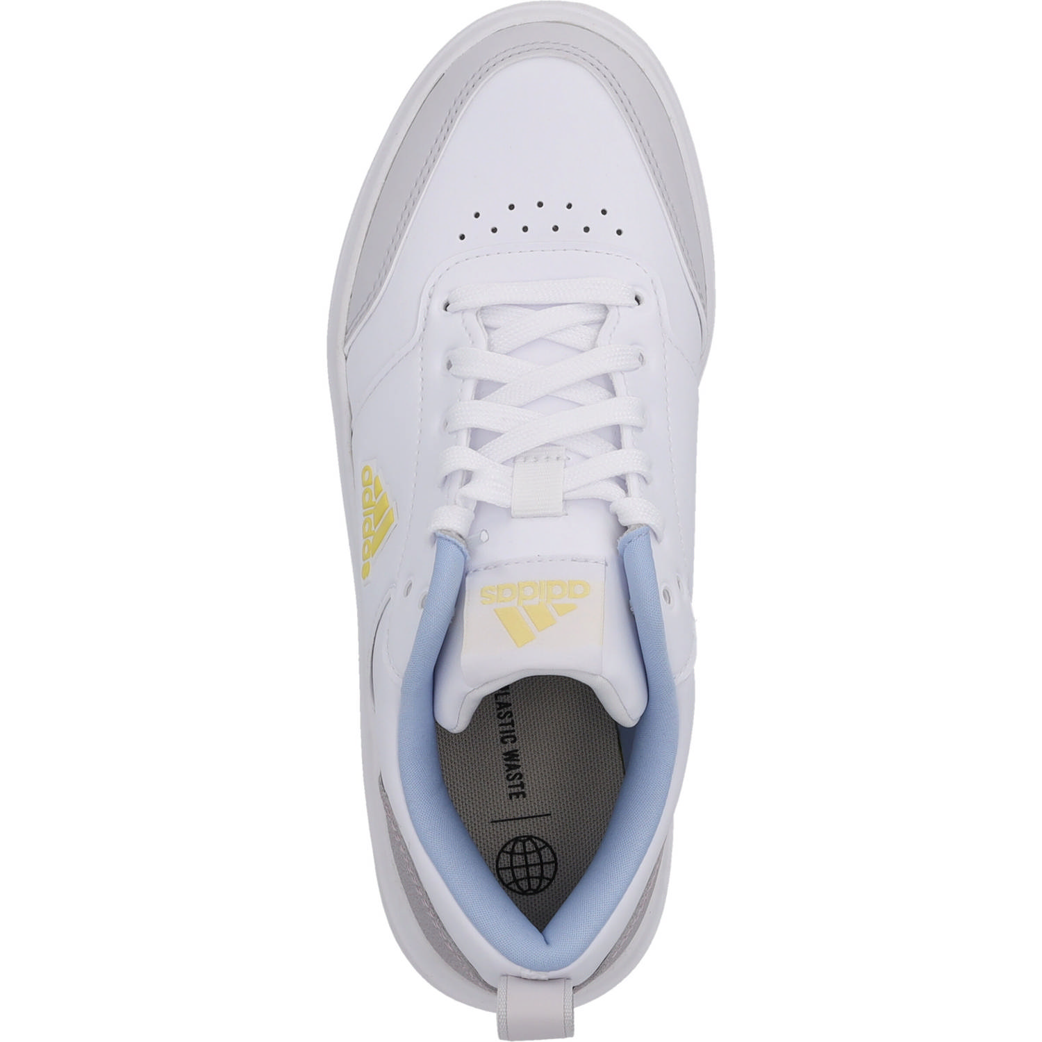 Adidas Parkst, Schnürschuhe, Damen, white/silver met/yellow