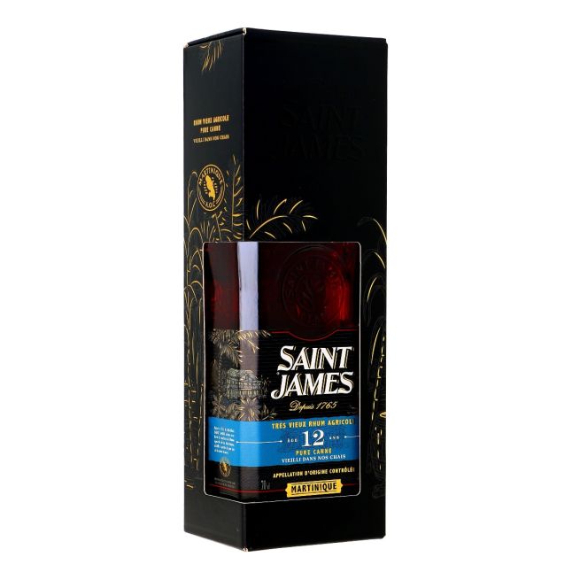 Rhum agricole de la Martinique Saint James Rhum Vieux, 12 ans 43°