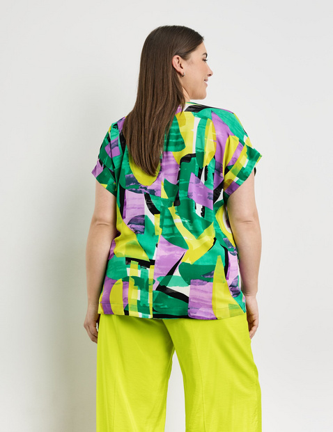 Blusenshirt mit farbenfrohem Print