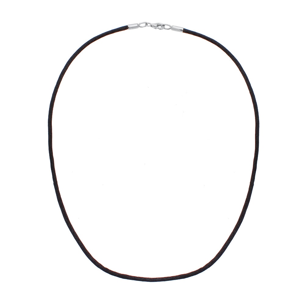 Nenalina Nenalina Collier Chaîne de ruban de soie Combinable Basic Argent 925 Bijoux