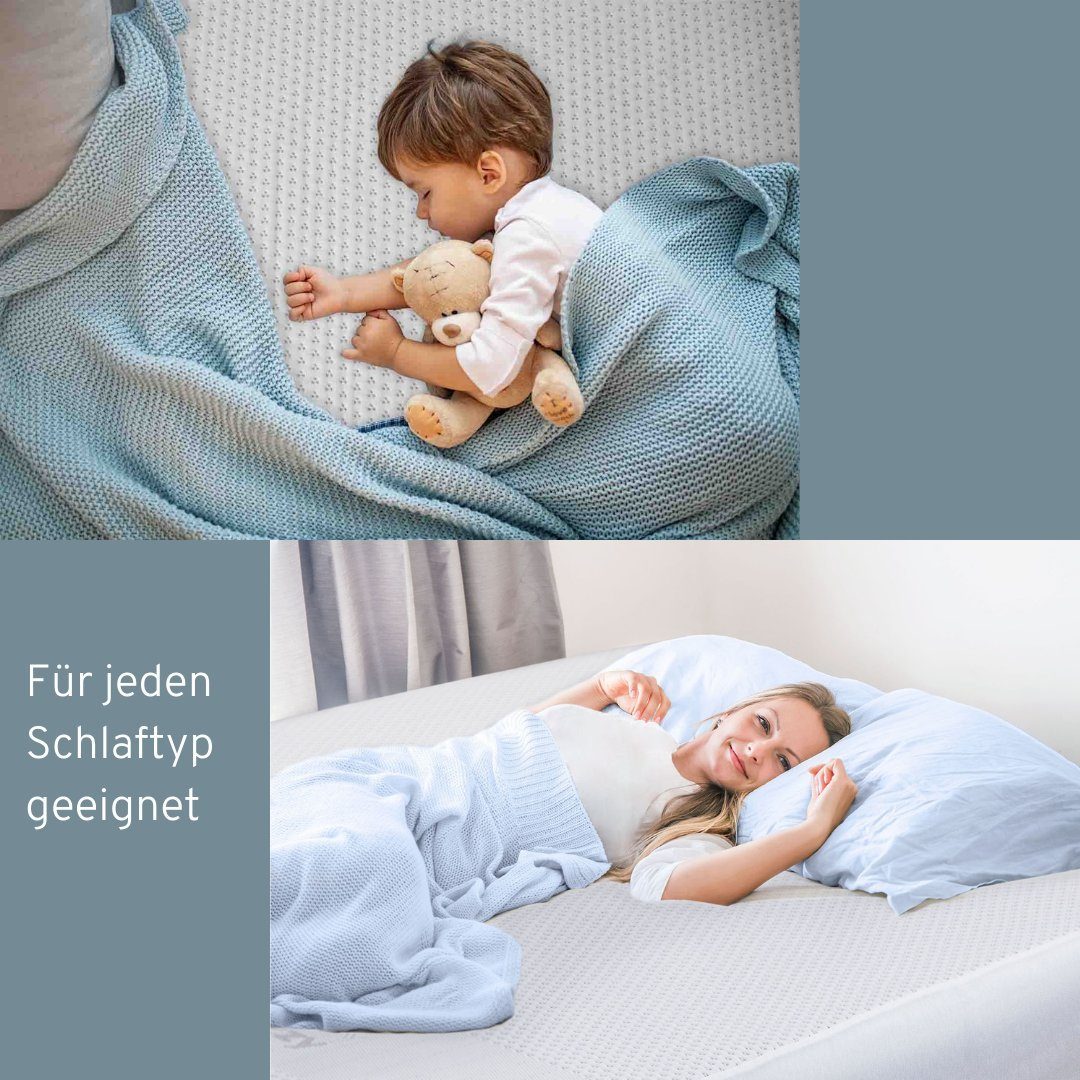 Matratzenschoner EaZzzy Matratzenschoner 70*160*38 cm Genius, 38 cm Höhe, wasserdichte Matratzenauflage für Matratzen & Topper, besonders weich, atmungsaktiv und geräuschlos