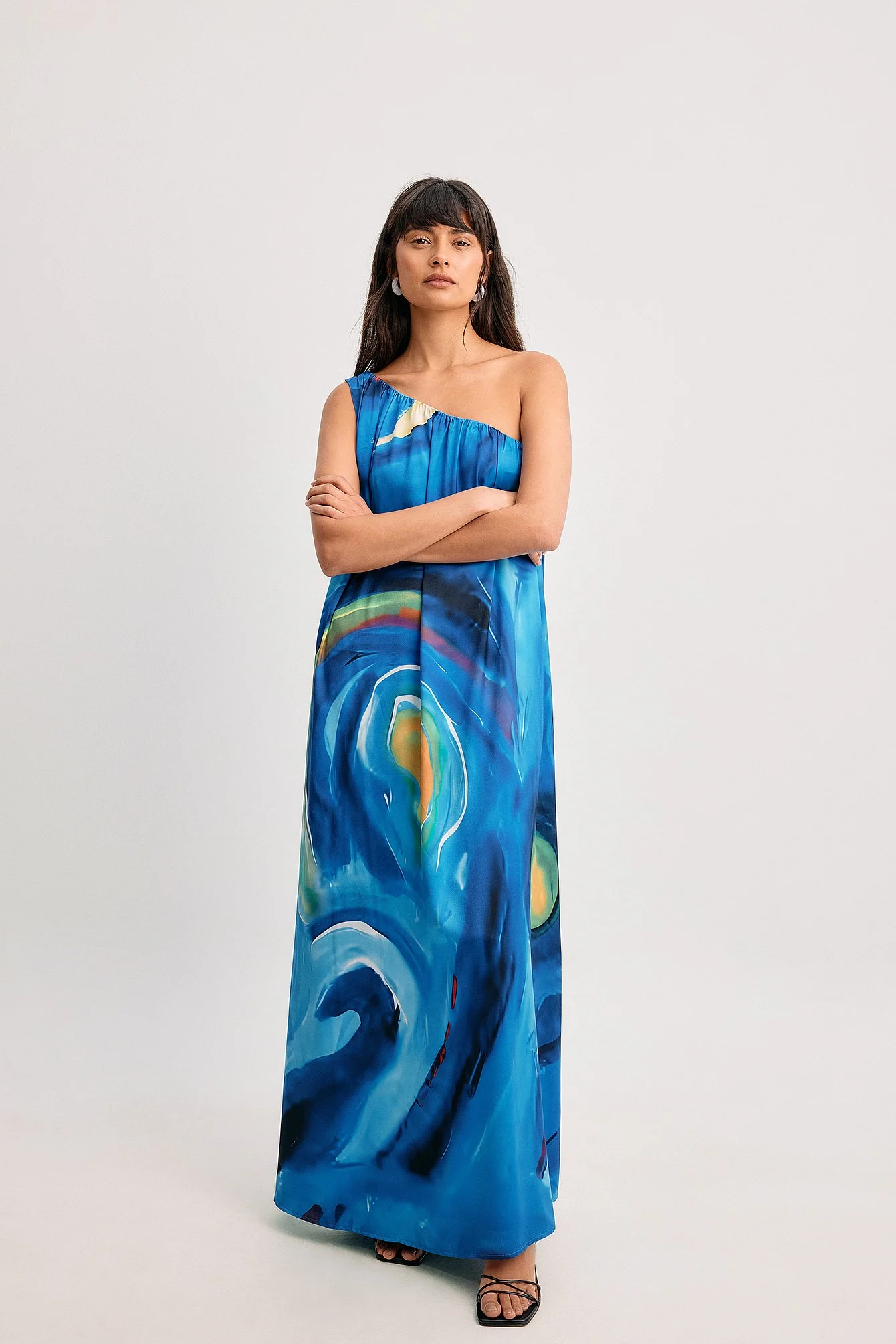 One Shoulder Maxi Dress