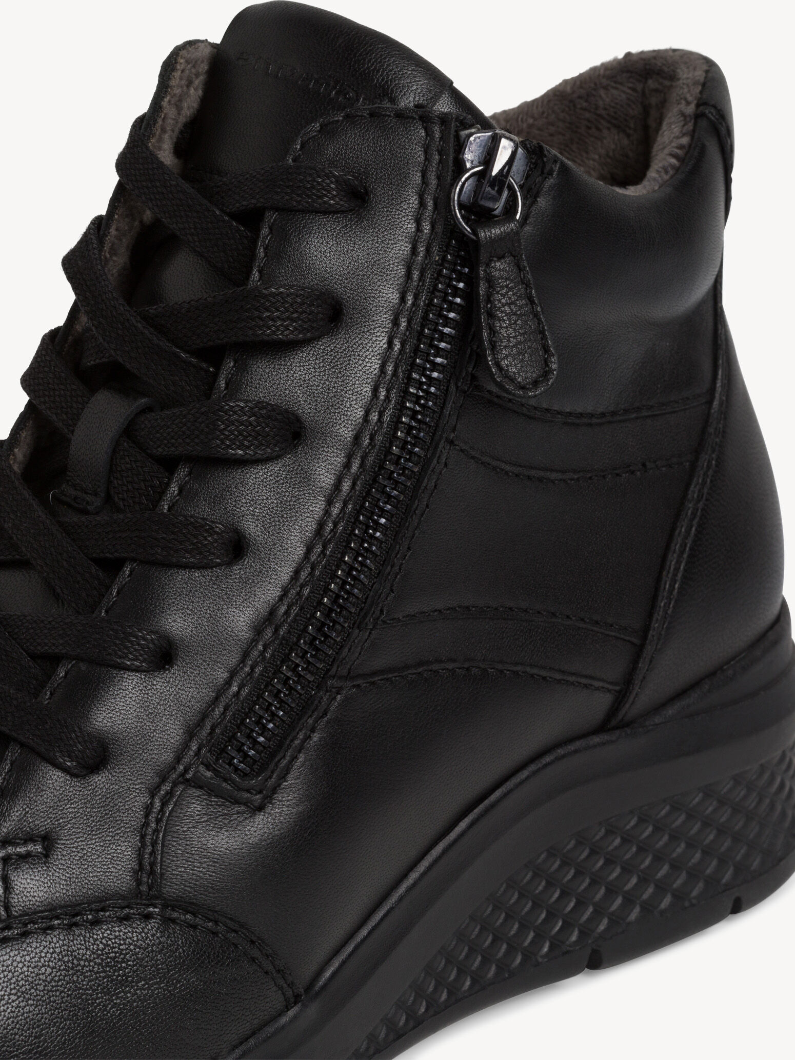 Basket en cuir - noir