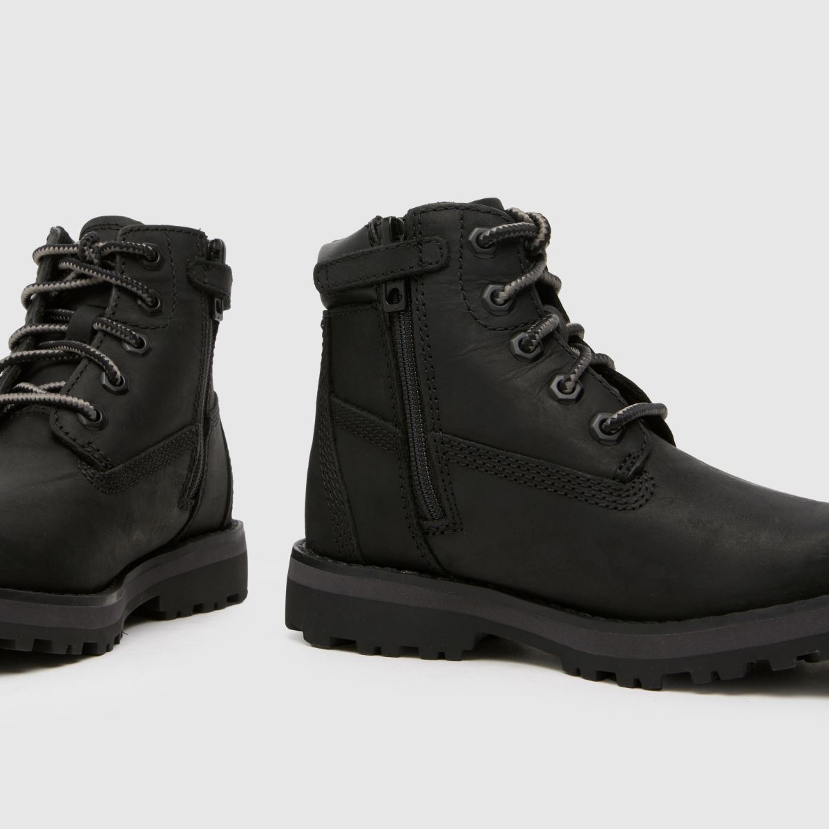 Timberland svarta Courma barnstövlar