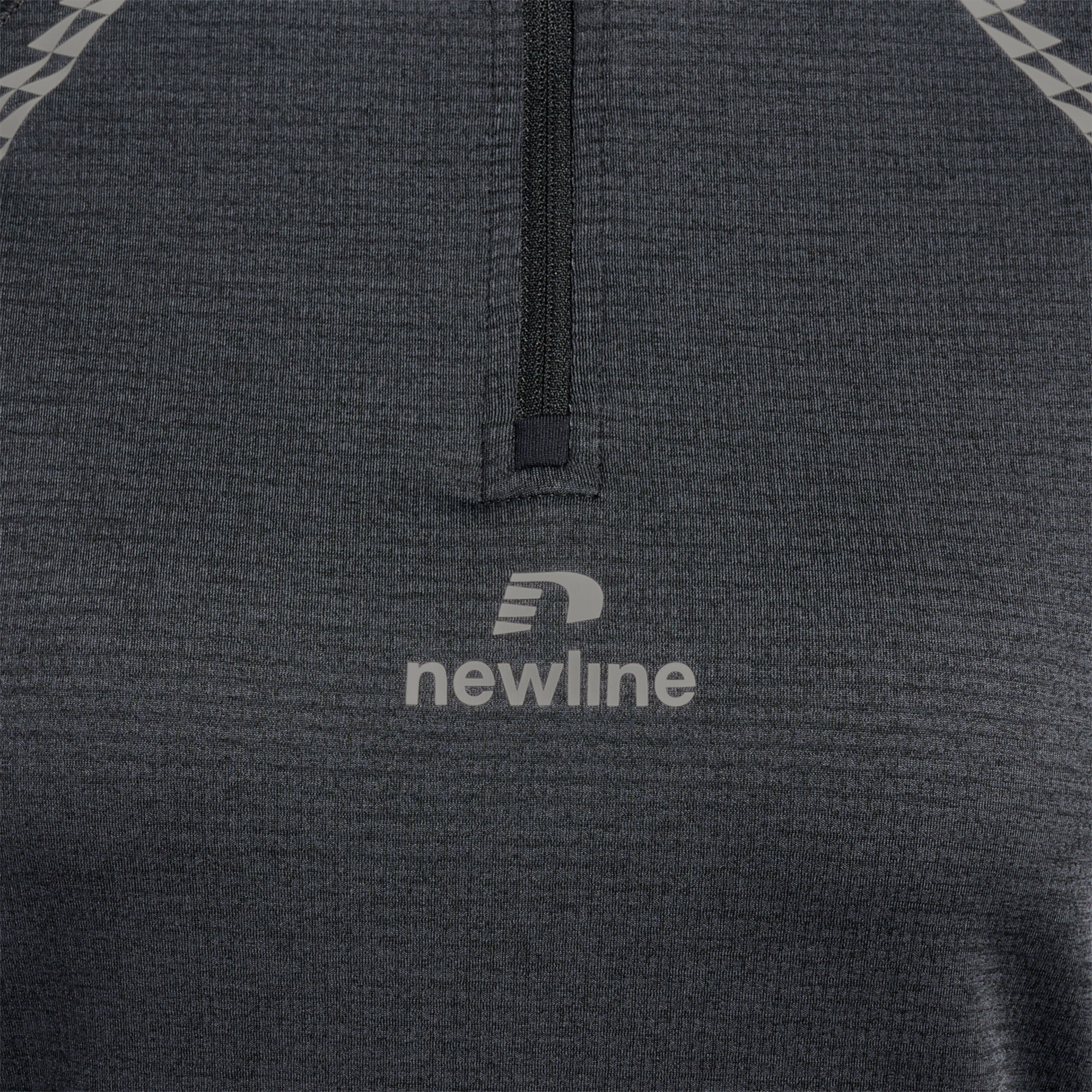 Mesa Half-Zip Lauftop Damen - Schwarz