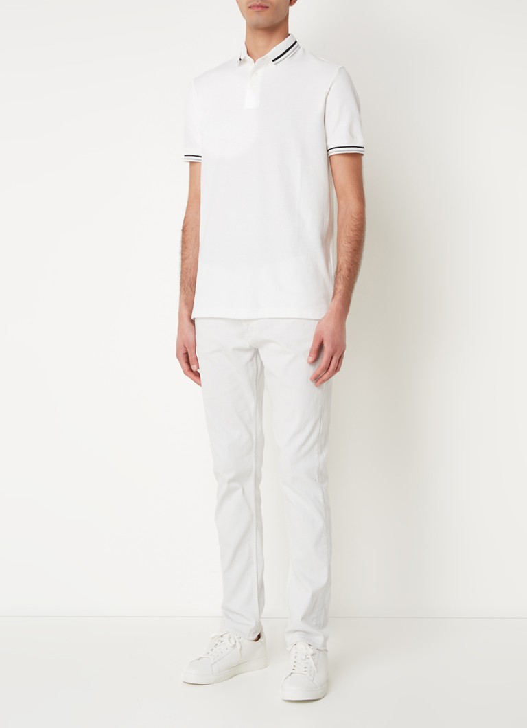 Polo Emporio Armani de corte regular, confeccionada em piqué de algodão com bordado do logotipo.