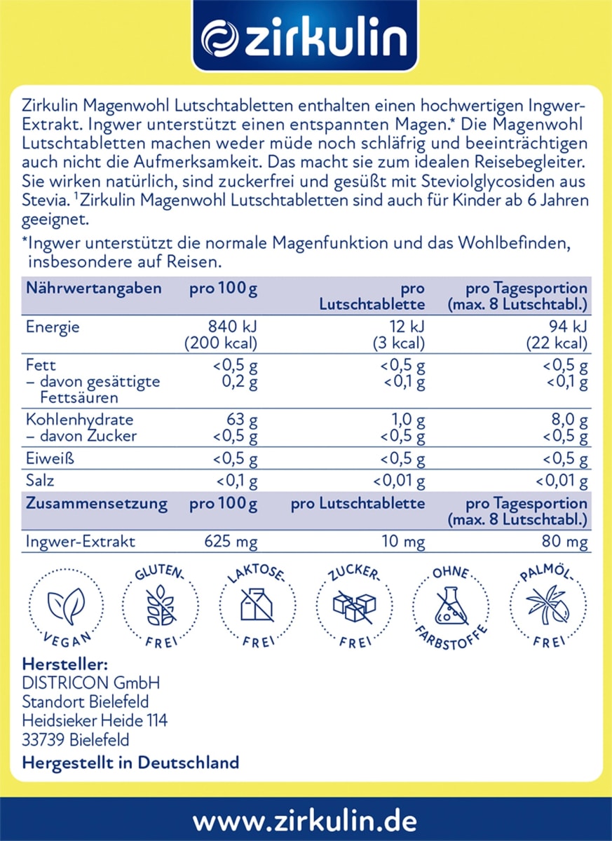 Magenwohl Lutschtabletten 20 St, 32 g