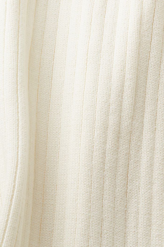 Offener Cardigan aus Rippstrickmix