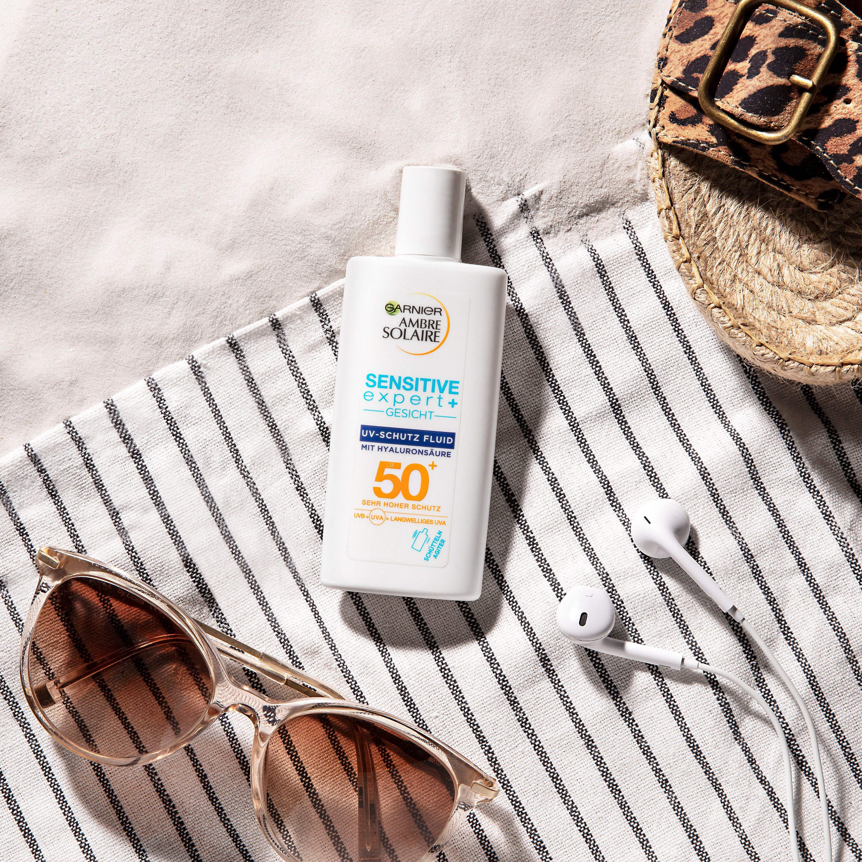 GARNIER Sonnenschutzfluid Ambre Solaire, Set, 3-tlg.