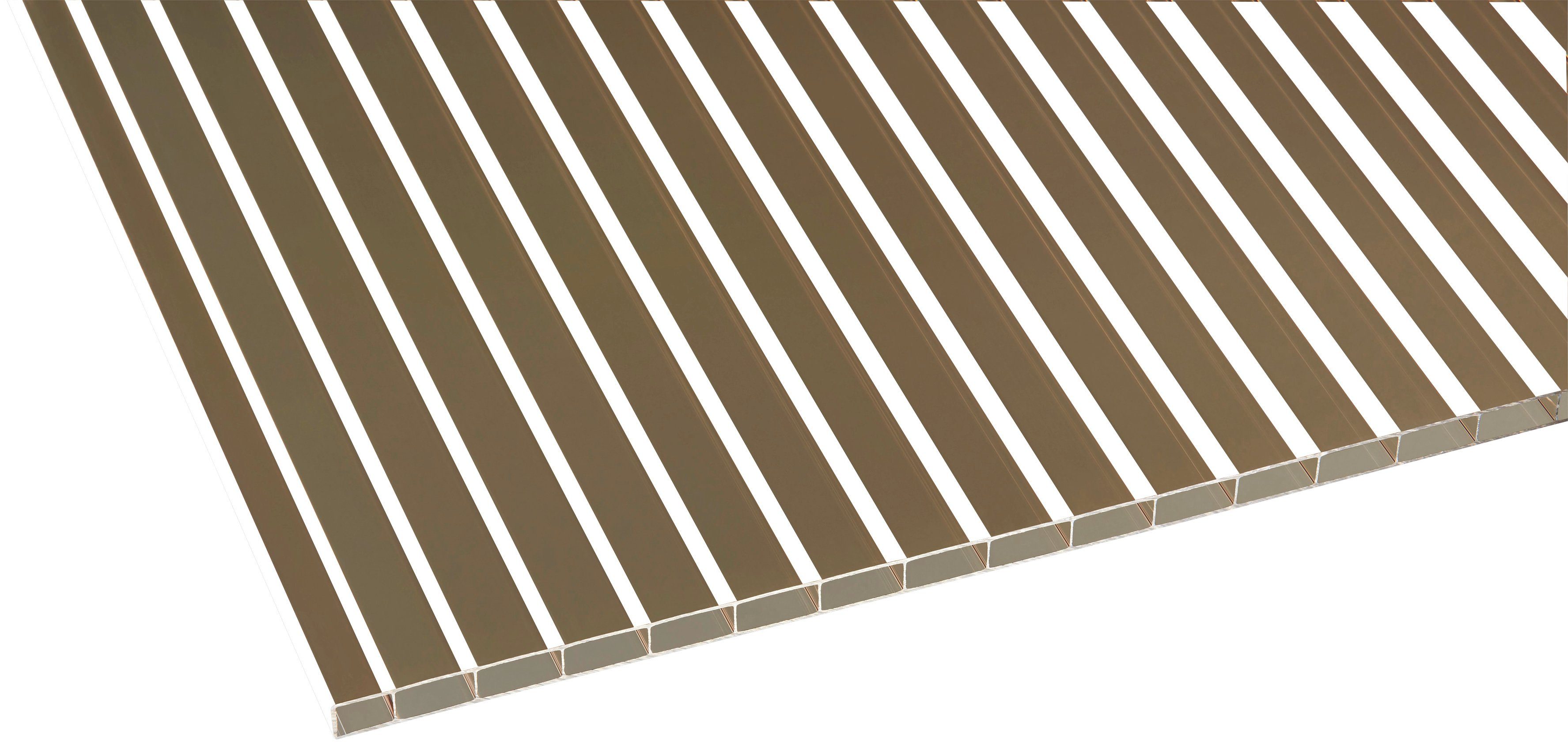 GUTTA Terrassendach Premium, BxT: 712x306 cm, Bedachung Dachplatten, BxT: 712x306 cm, Dach Acryl bronce