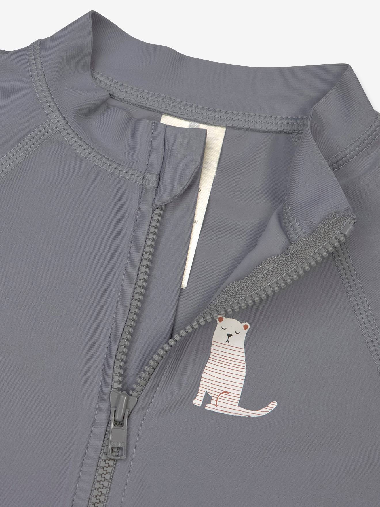 Lässig Jungen Baby Schwimmanzug mit UV-Schutz LÄSSIG - grau bedruckt