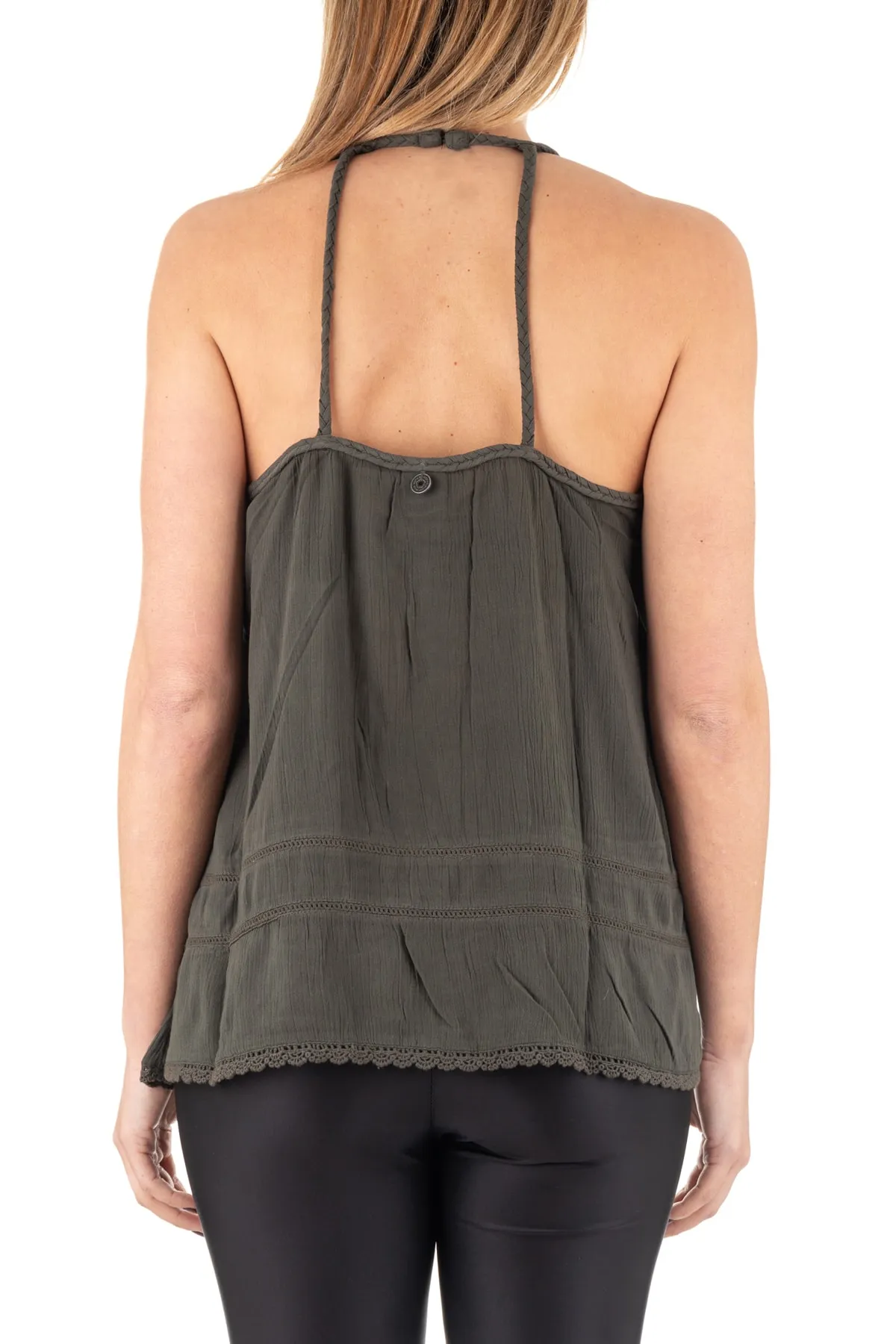 SUPERDRY  Unterhemd - Khaki - Regular Fit