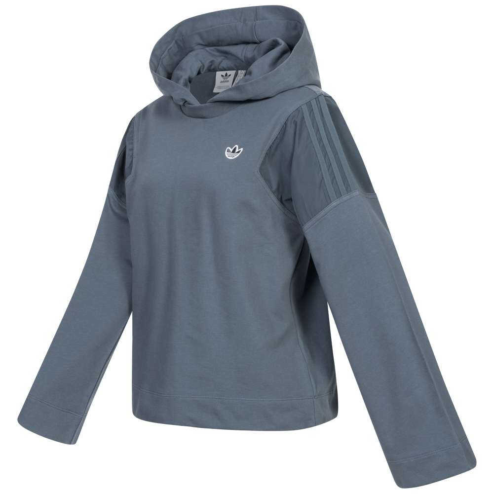 adidas Originals Trefoil Cropped Damen Satin Hoodie FU3856