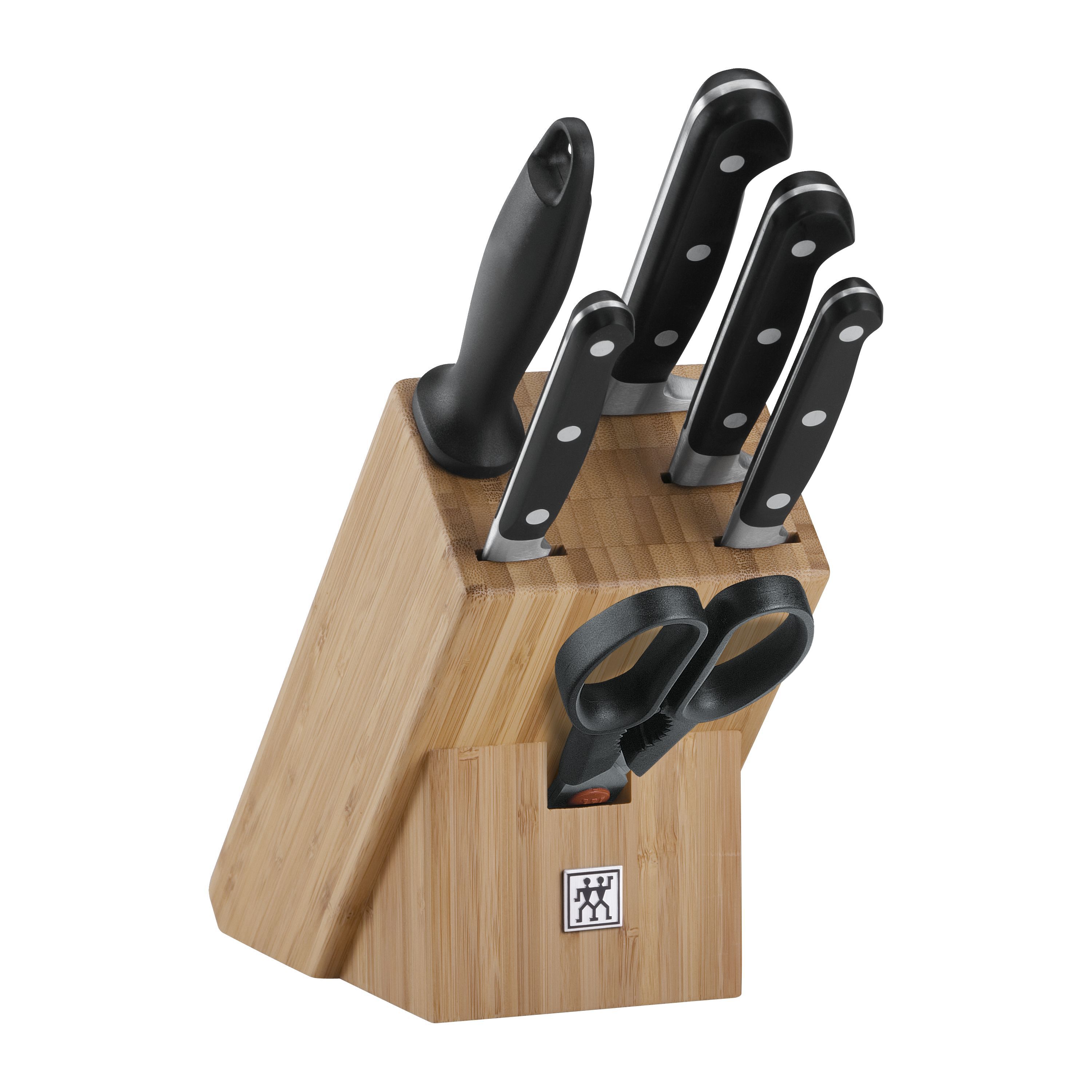 Messerblockset 7-tlg, Natur