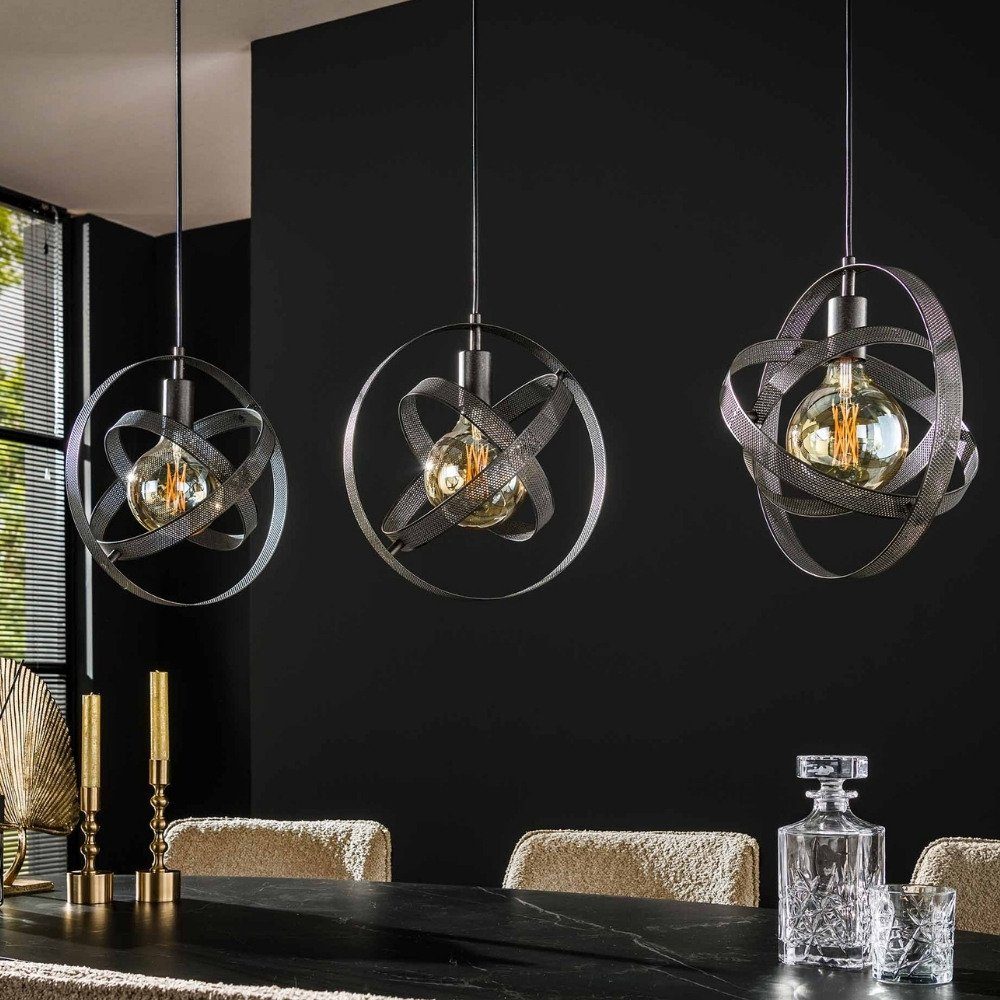 famlights Hängeleuchte, Pendelleuchte Lenny in Altsilber E27 3-flammig, keine Angabe, Leuchtmittel enthalten: Nein, warmweiss, Hängeleuchte, Pendellampe, Pendelleuchte