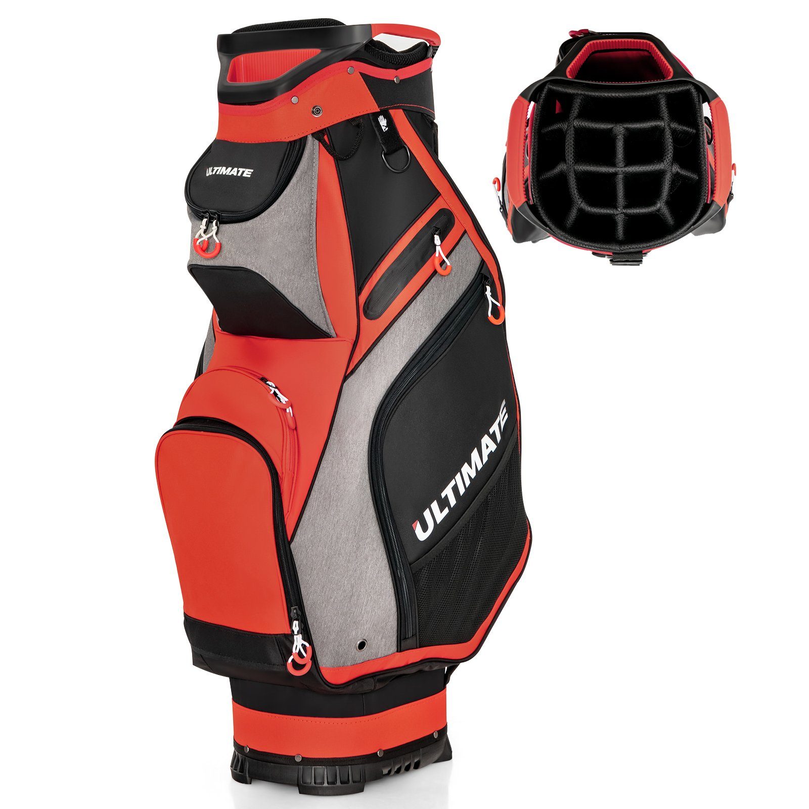 COSTWAY Golfbag-Regenschutz Golftasche, mit 14 Trennwänden