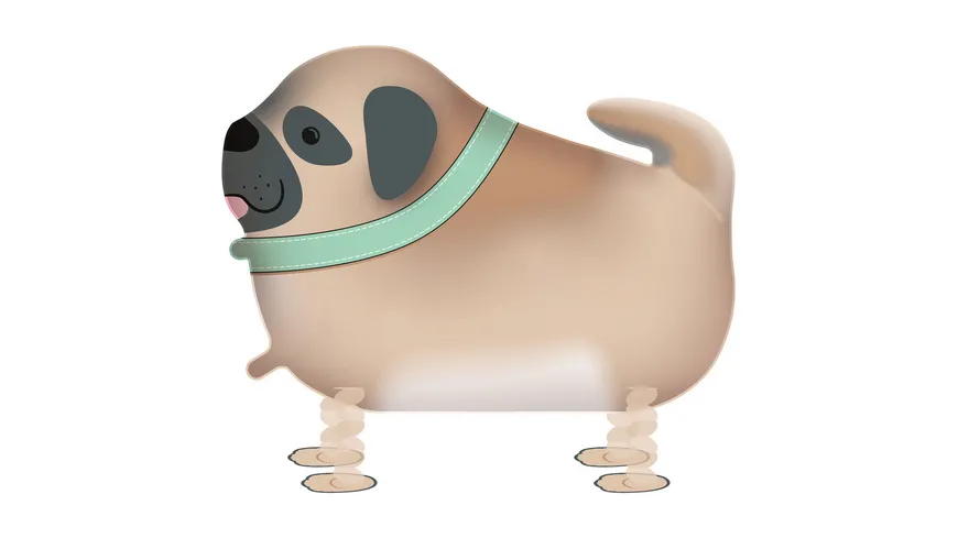 Amscan -  Folienballon BUDDIE HUND Walking Ballon 59 cm x 42 cm