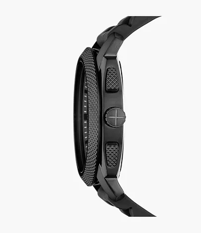 Fossil Uhr Machine Chronograph Silikon schwarz
