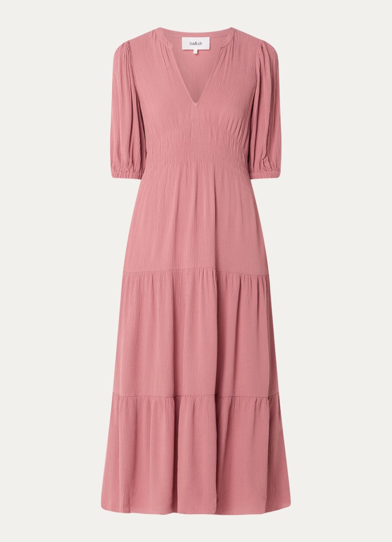 Vestido midi Norma de ba&sh con escote en V