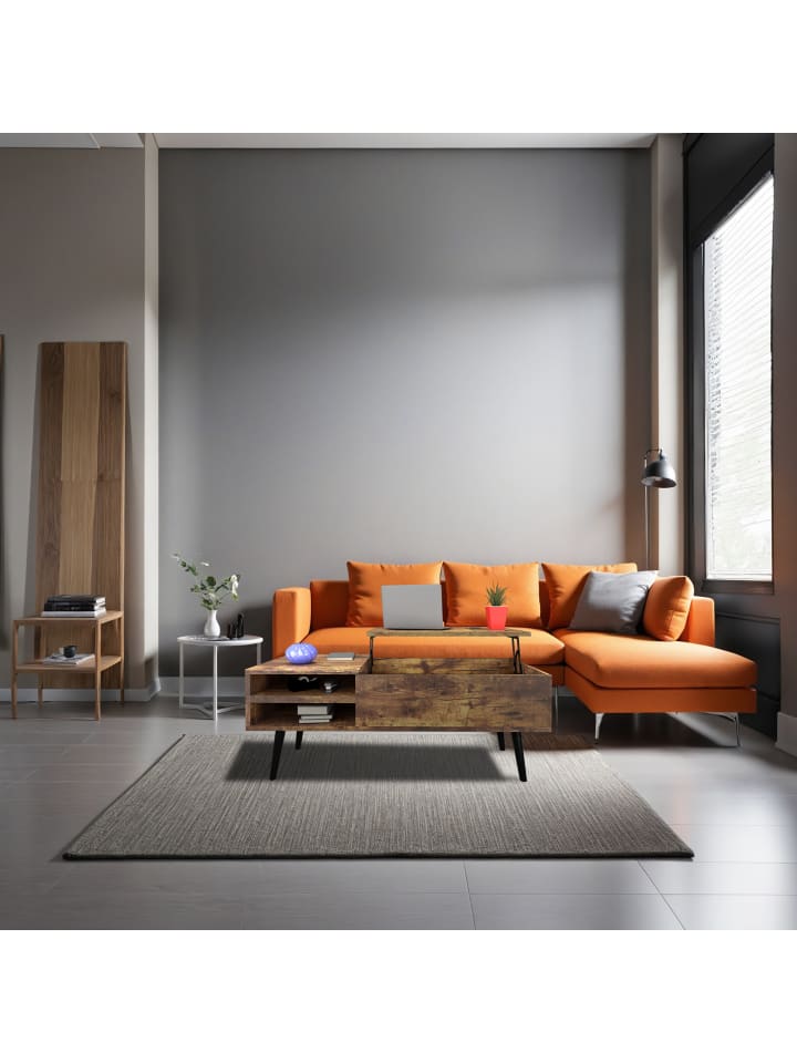 relaxdays Couchtisch in Braun - (B)100 x (H)46 x (T)50 cm günstig kaufen onesize