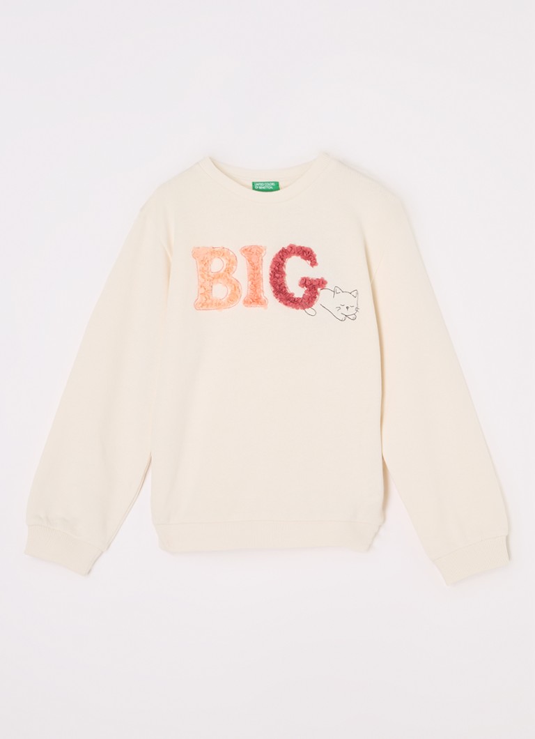 Pulover Benetton cu imprimeu 3D