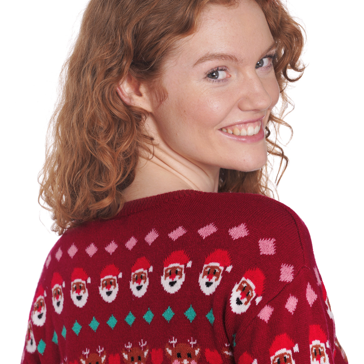 Damen Strickpullover mit Weihnachts-Motiven