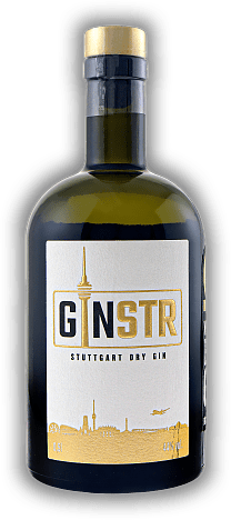 GINSTR Stuttgart Dry Gin GINSTR Stuttgart Dry Gin Gold prämierter, handgemachter Gin. 0,5	 Liter - Vol 44%