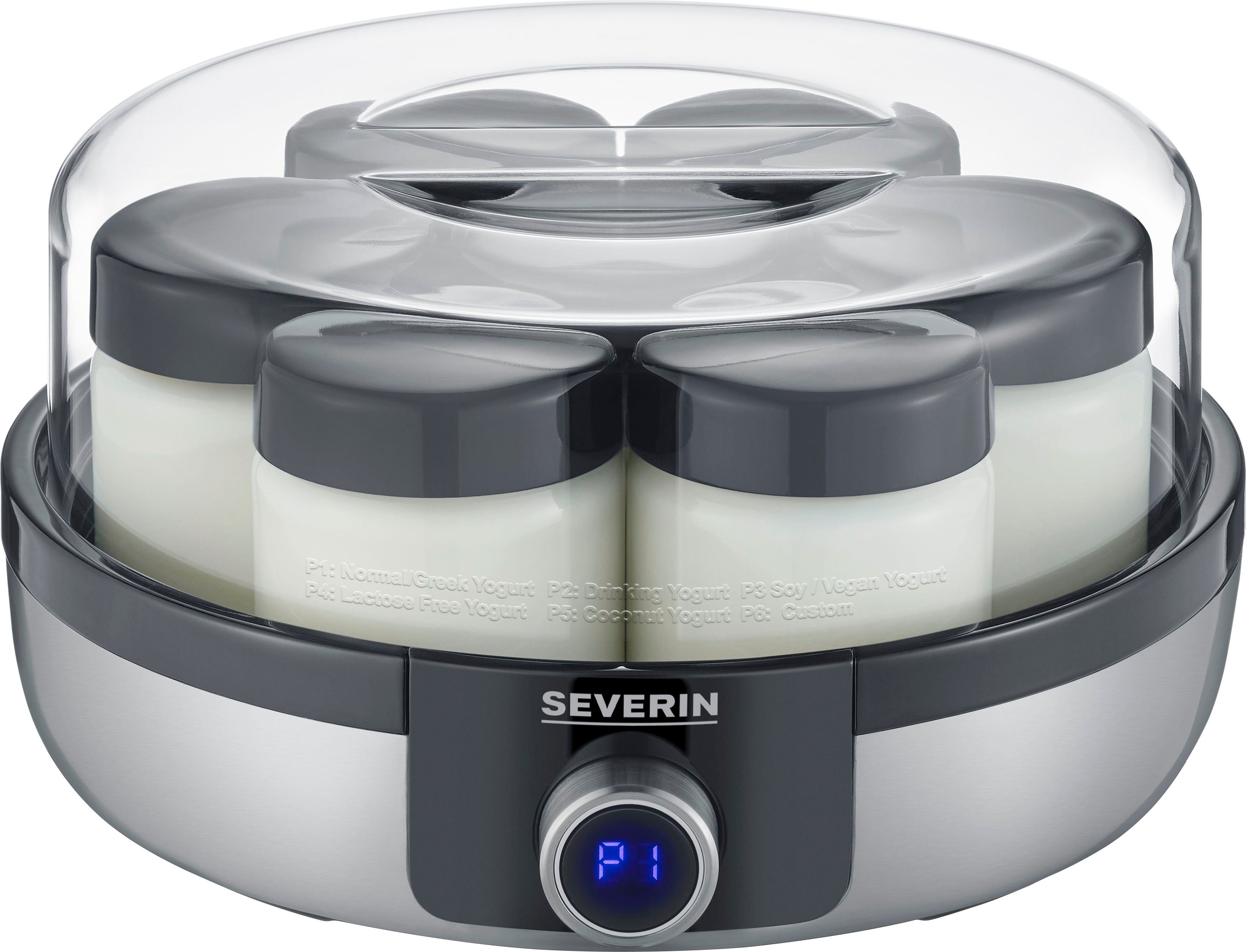 Severin Joghurtbereiter JG 3521, 7 Portionsbehälter, je 150 ml