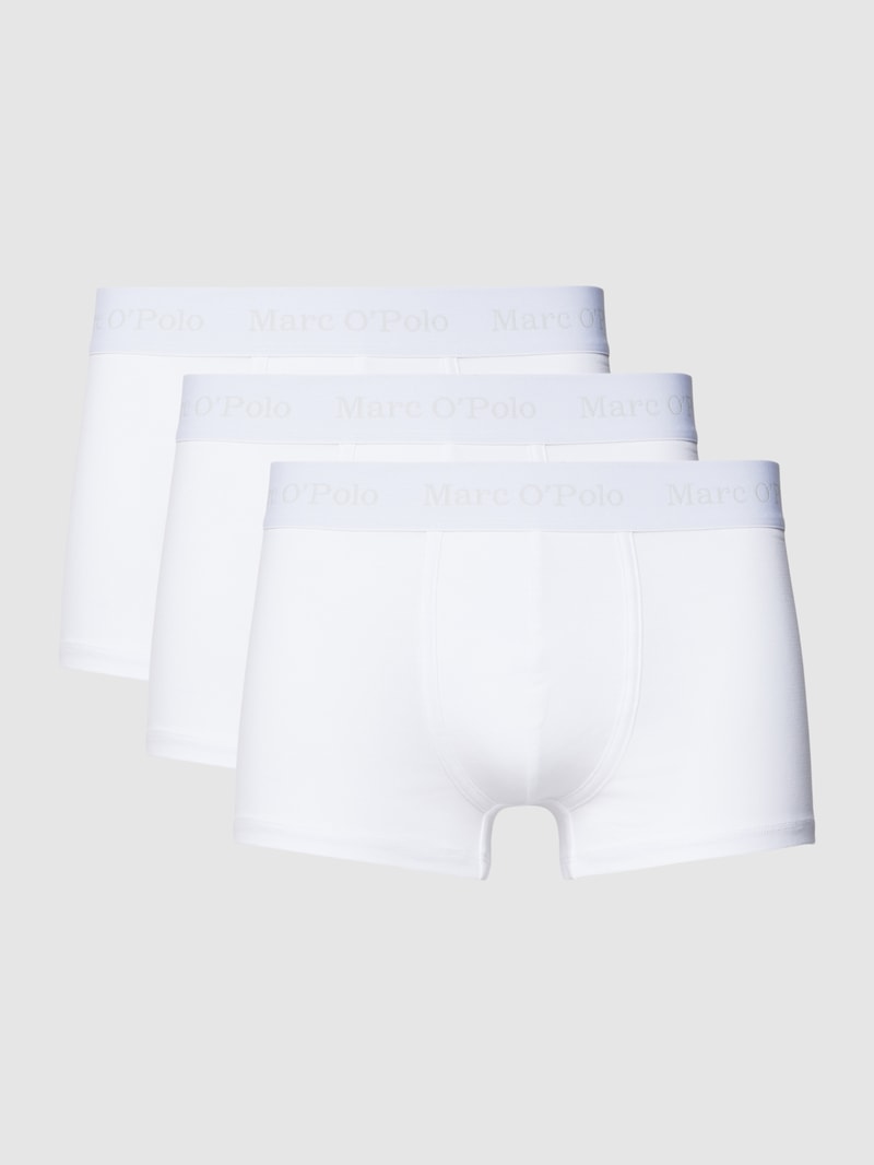 Trunks in unifarbenem Design im 3er-Pack in weiß