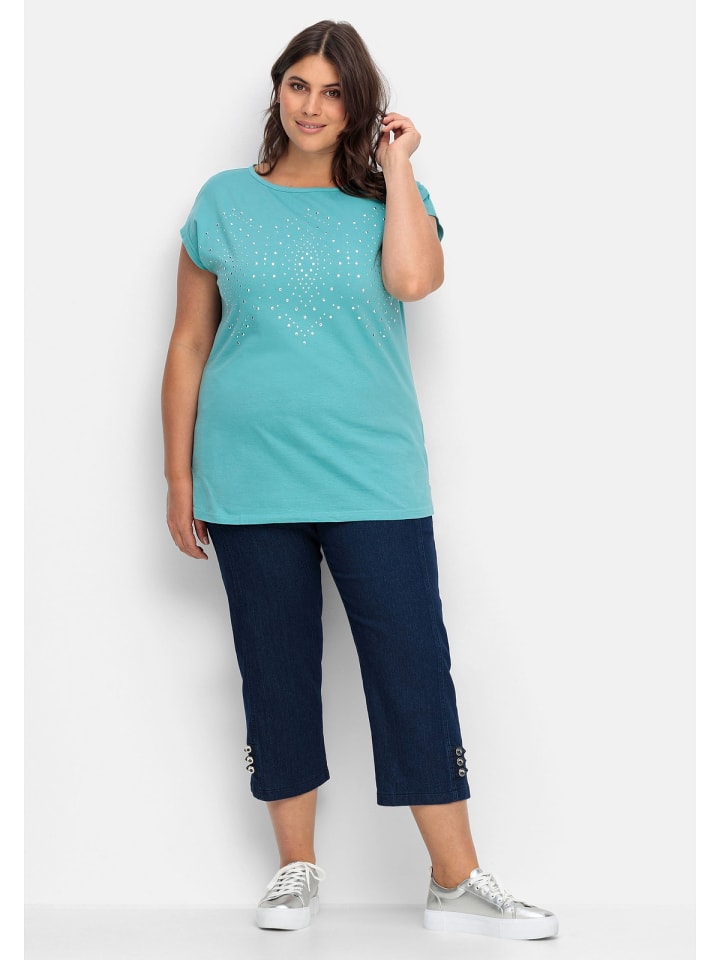 sheego 7/8-Jeans in dark blue Denim günstig kaufen