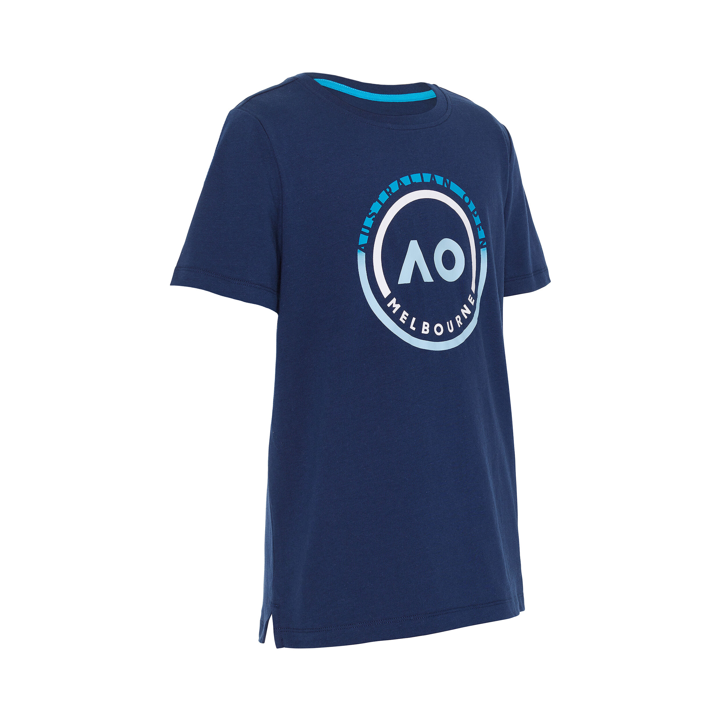 AO Round Logo T-Shirt Jungen - Dunkelblau, Blau