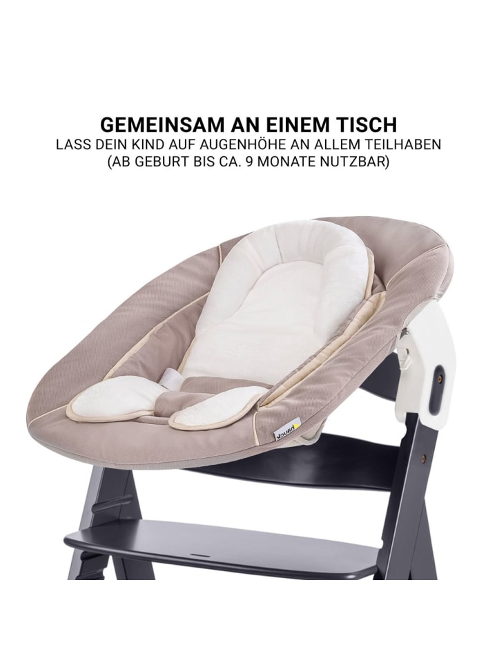 Hauck Beta Plus Dark Grey 5-tlg. Newborn Set - Hochstuhl in grau,beige günstig kaufen onesize