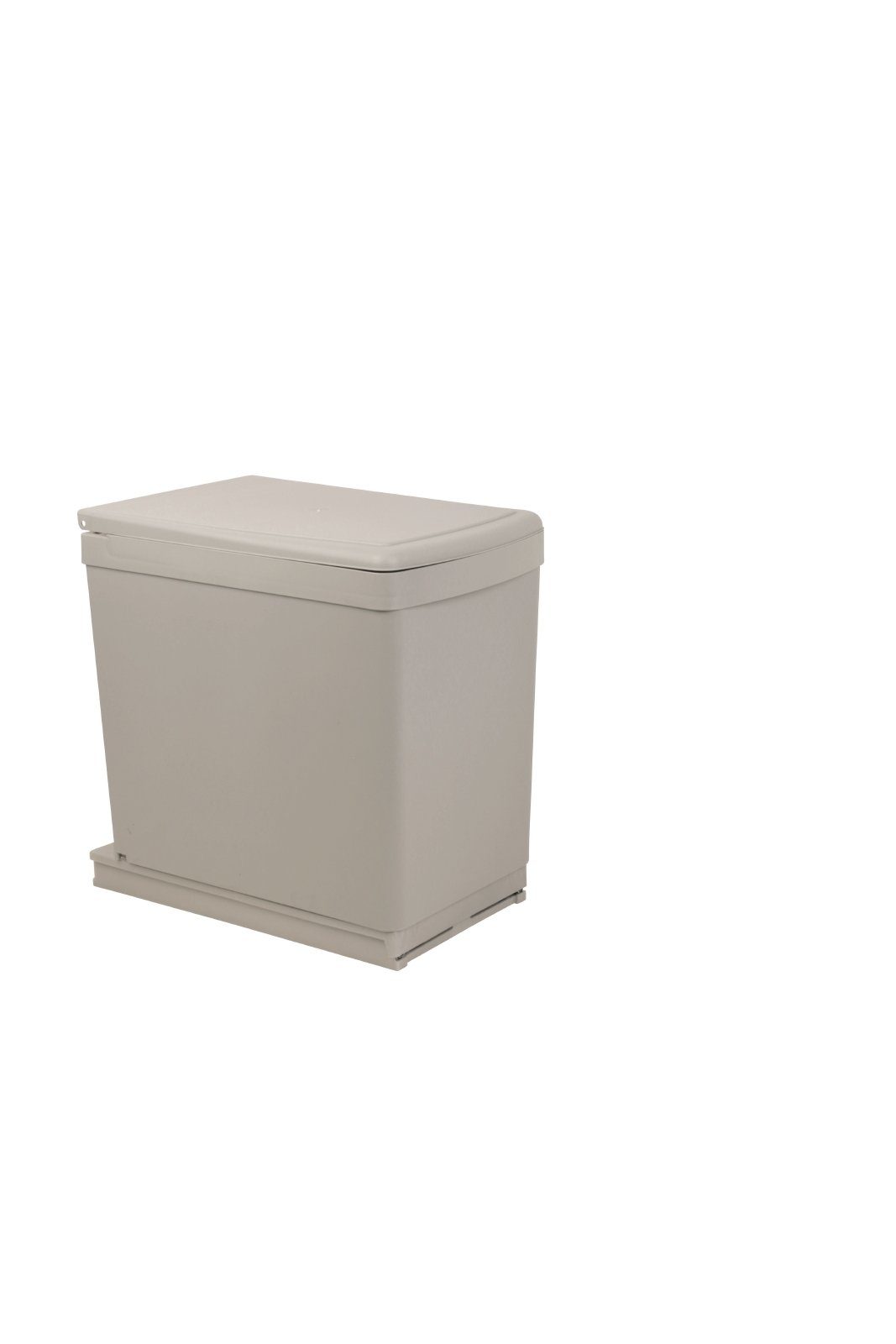 SANITOP WINGENROTH Einbaumülleimer, 1 Fach 16 Liter, ausziehbar, Henkel-Eimer, Schienengestell, 280136
