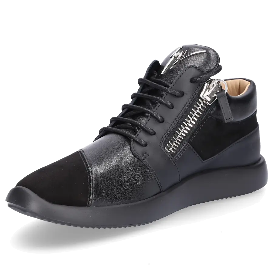 Giuseppe Zanotti - Sneaker high RUNNER Kalbsleder - schwarz