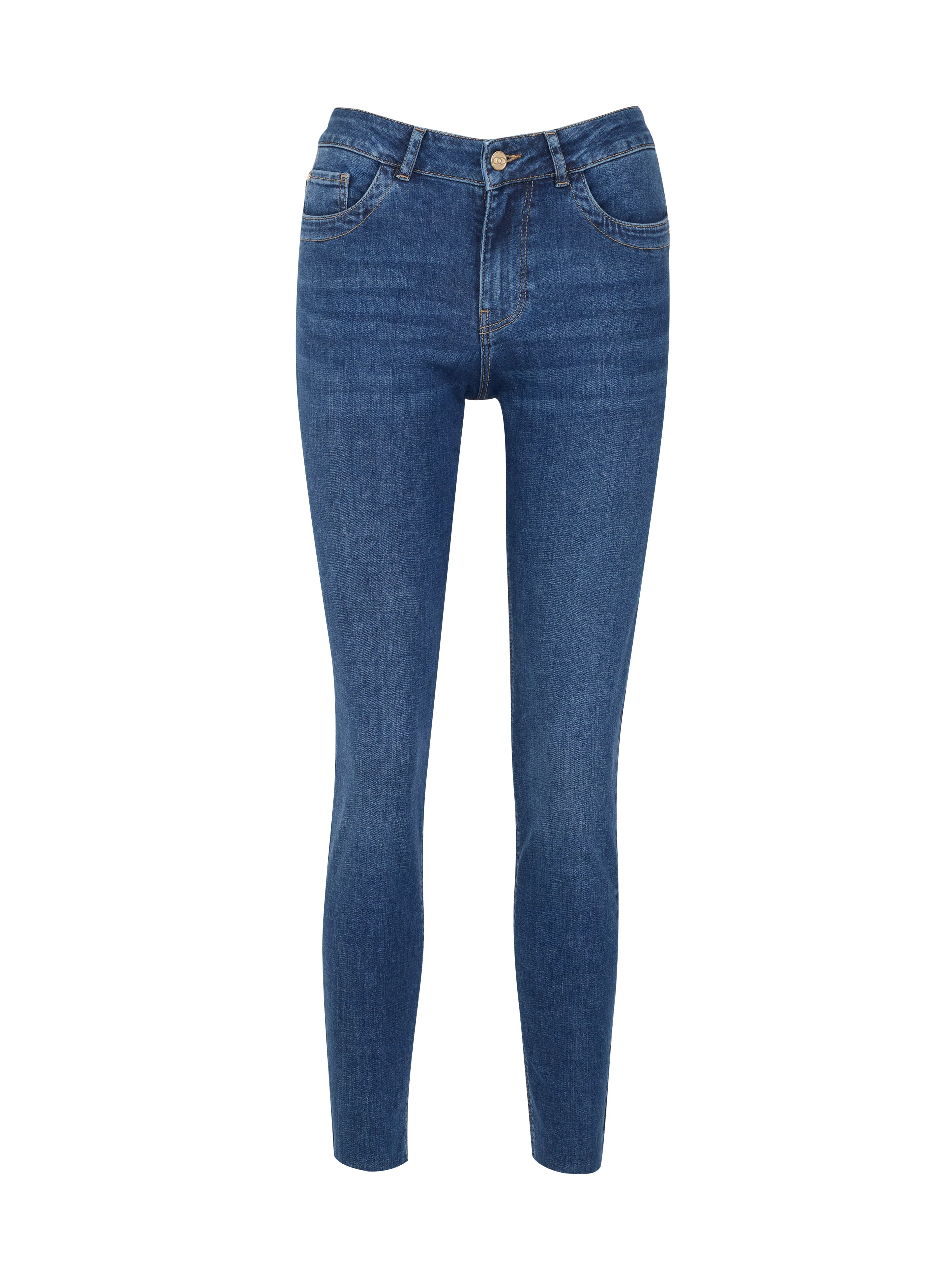 Dunkelblaue Damen-Skinny-Fit-Jeans ORSAY