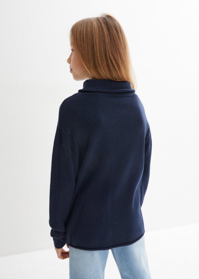 Mädchen Rollkragen-Pullover